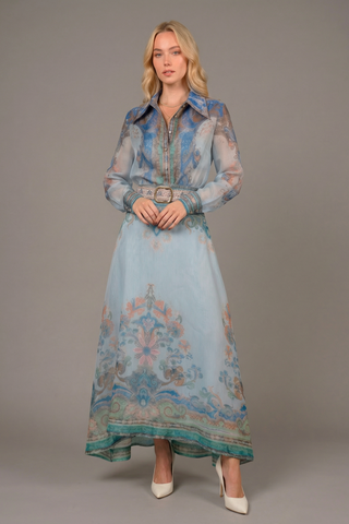 Conjunto Print Flower Blue - Estampa Luxury 4313061220