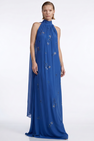 Vestido Frente Unica C/ Lenços Costas - 281536