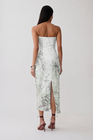 Vestido Tqc Print Palmeiras Silvestre - costas
