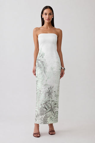 Vestido Tqc Print Palmeiras Silvestre - frente