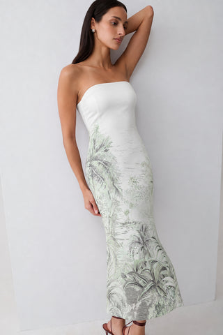 Vestido Tqc Print Palmeiras Silvestre - pose