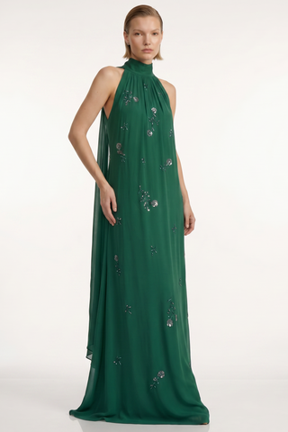 Vestido Frente Unica C/ Lenços Costas - 281536