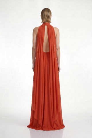 Vestido Frente Unica C/ Lenços Costas - 281536