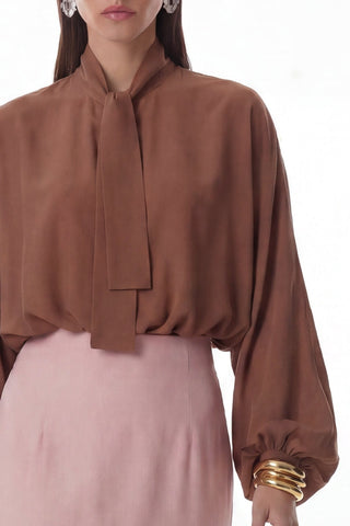 Blusa Cropped Moderna - Caramelo 411527BG03.