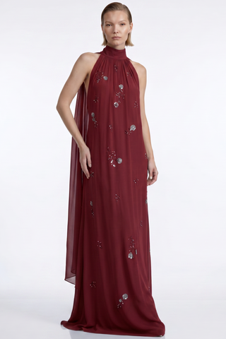 Vestido Frente Unica C/ Lenços Costas - 281536